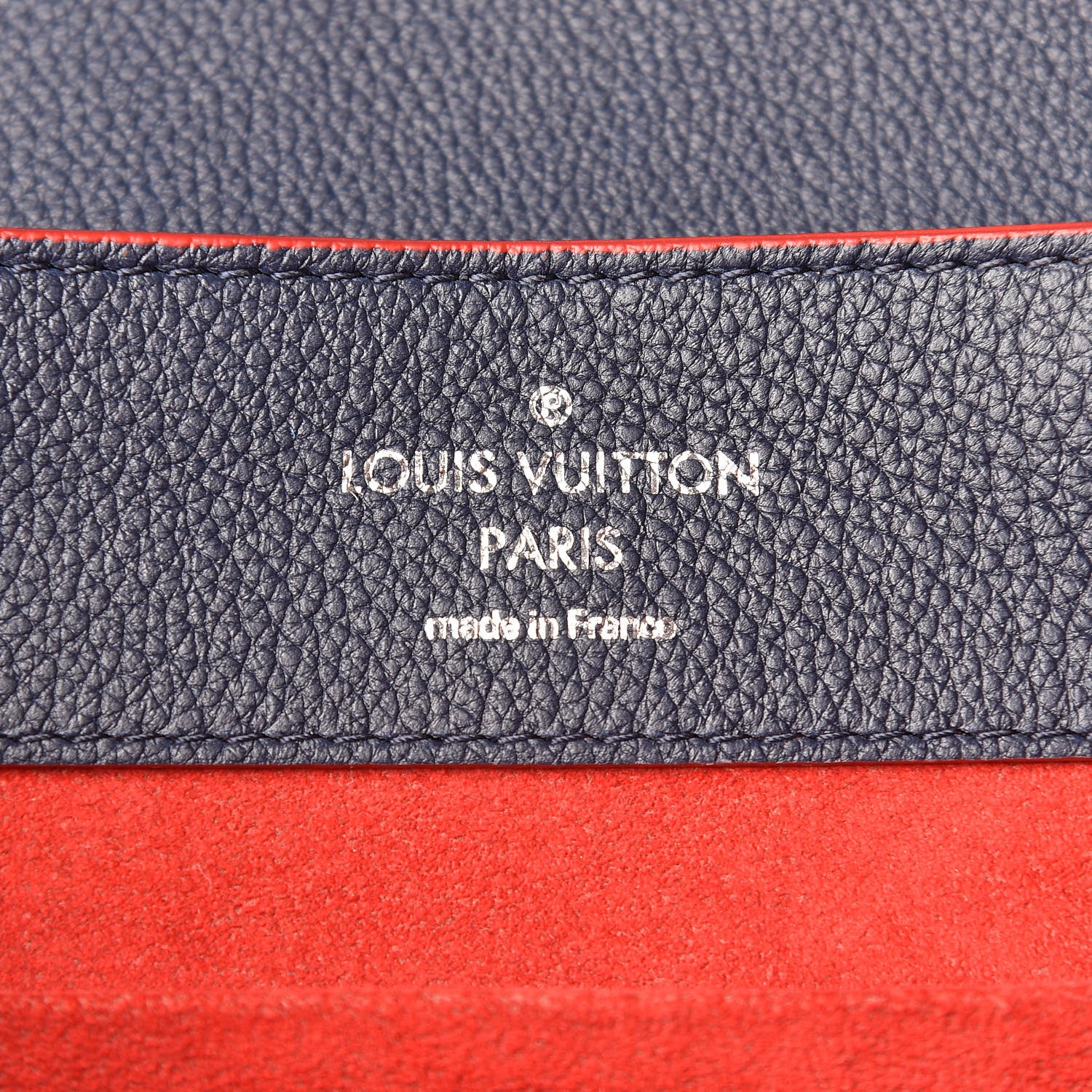 Louis Vuitton Soft Calfskin Lockme Backpack Marine Rouge 6 of 13