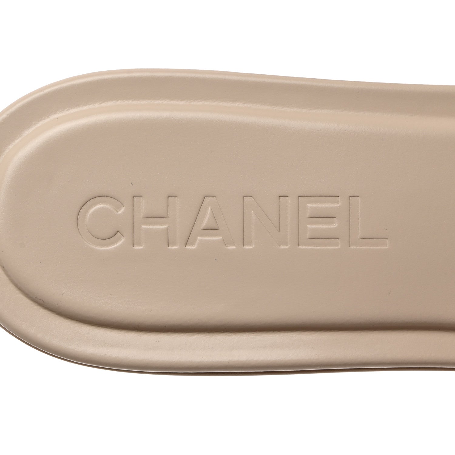 Chanel Calfskin Patent Calfskin Logo Mules 40.5 Beige 7 of 9