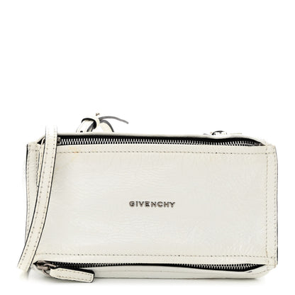 Givenchy Crinkled Patent Deerskin Mini Pandora White 1 of 19