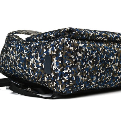 Fendi Nylon Vitello Elite Flamingo Granite Lightning Monster Eyes Backpack Multicolor Lavagna 8 of 12