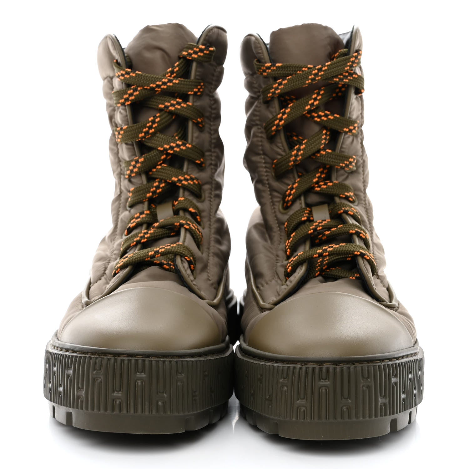 Hermes Calfskin Parachute Fresh Ankle Boots 37 Khaki 2 of 9