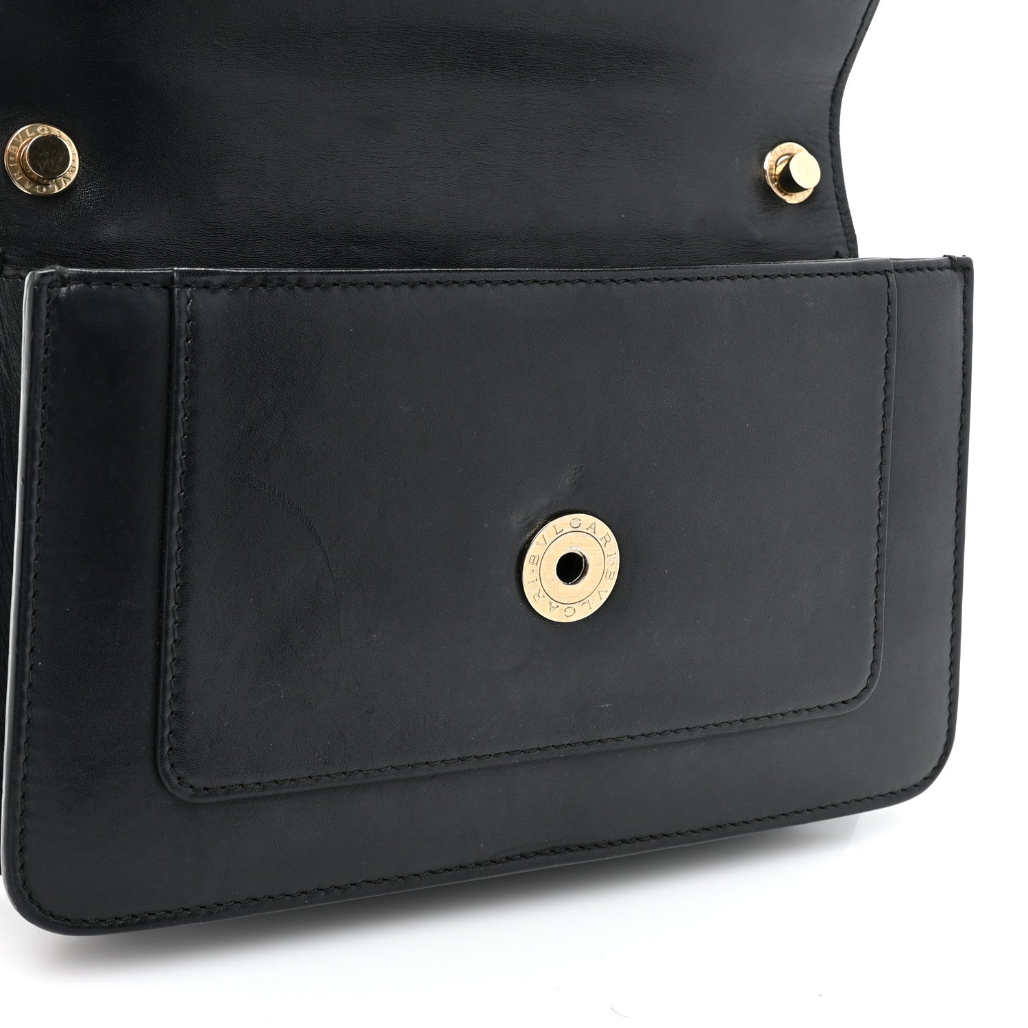 Bulgari Calfskin Serpenti Forever Crossbody Bag Black 13 of 21