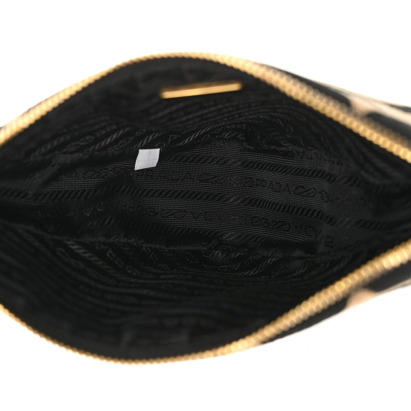 Jacquard Calfskin Triangolo Symbole Embroidered Mini Triangle Double Bag Black Corda