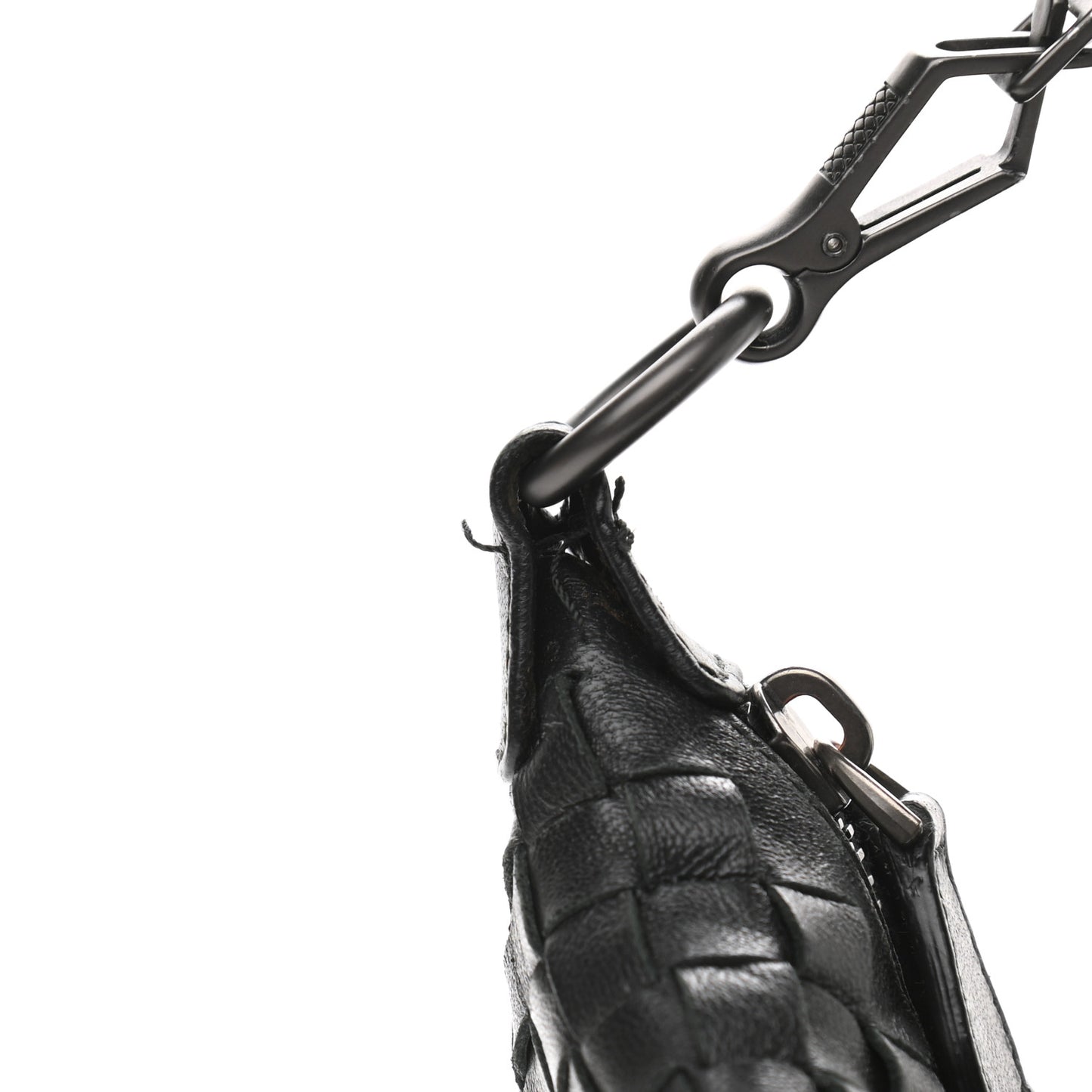 Nappa Intrecciato Small Shoulder Bag Black