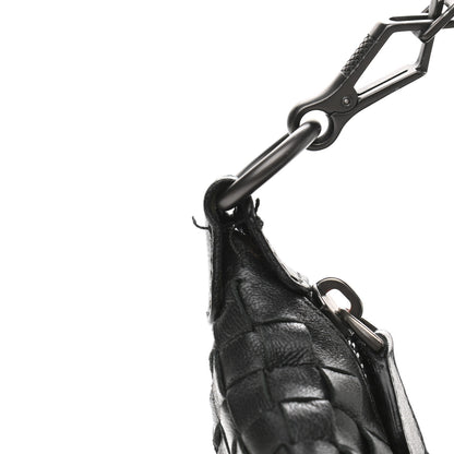 Bottega Veneta Nappa Intrecciato Small Shoulder Bag Black 9 of 10