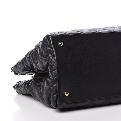Chanel Calfskin Quilted Small Chain Me Tote Black 8 of 12