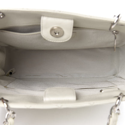 Chanel Caviar Quilted Petit Shopping Tote PST White 5 of 10