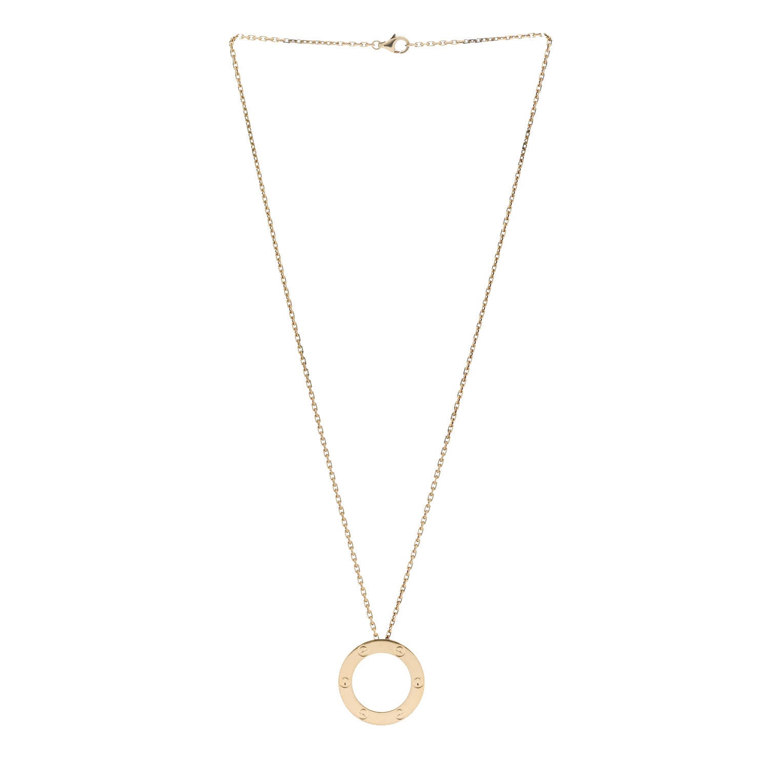 Cartier 18K Yellow Gold LOVE Pendant Necklace 3 of 6