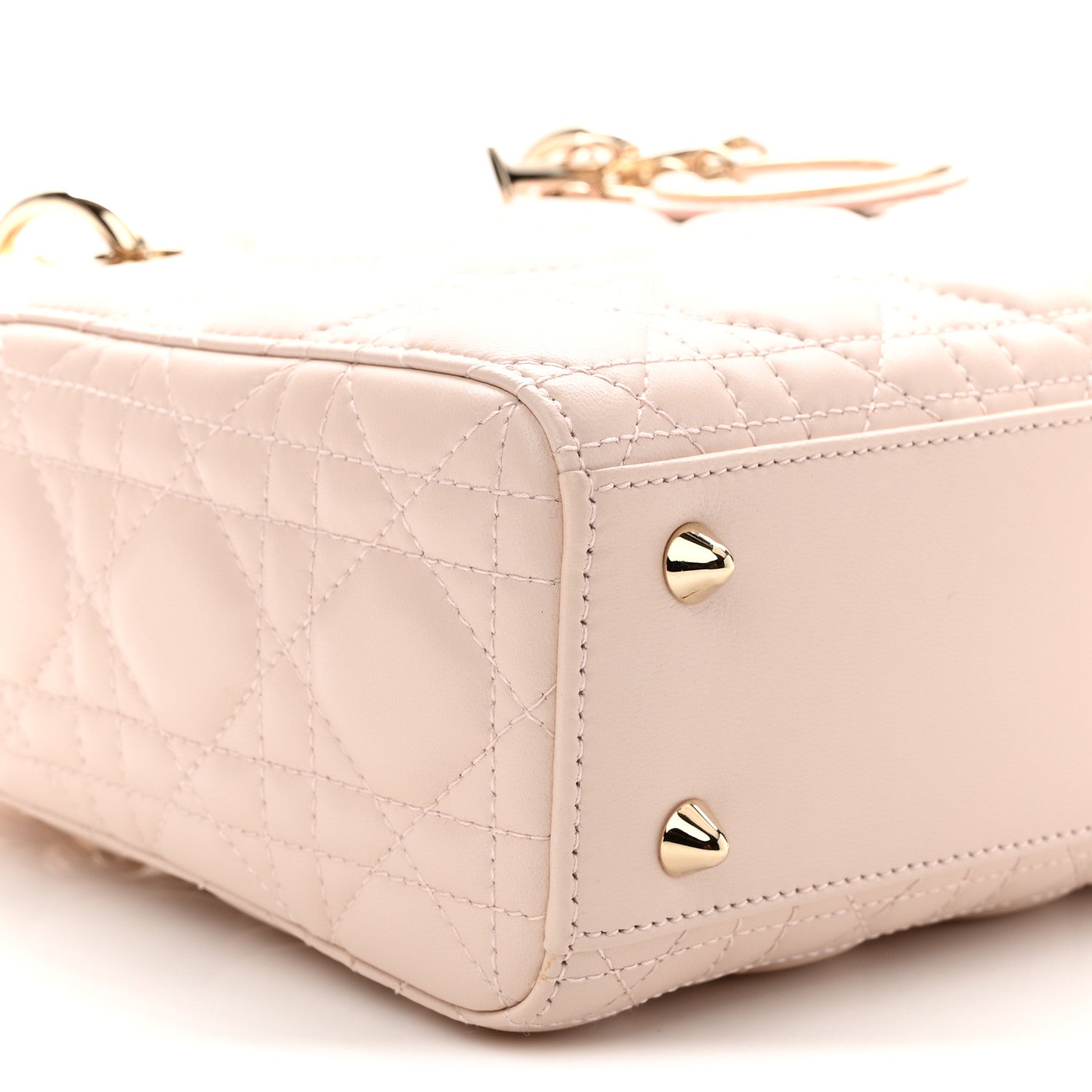 Christian Dior Lambskin Cannage Small Lucky Badges My Lady Dior Pink 8 of 10