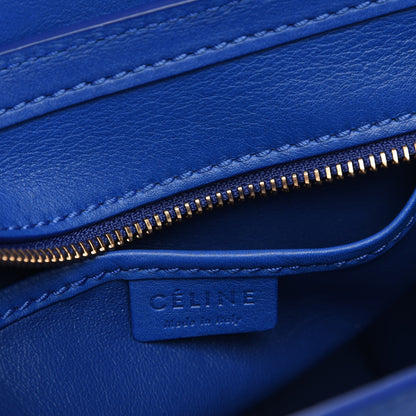 Celine Smooth Calfskin Nano Luggage Royal Blue 6 of 7