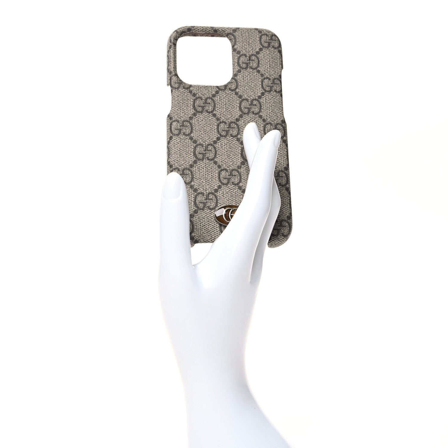 Gucci GG Supreme Monogram Ophidia iPhone 13 Pro Phone Case Brown 2 of 10