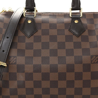Louis Vuitton Damier Ebene Speedy Bandouliere 25 7 of 9