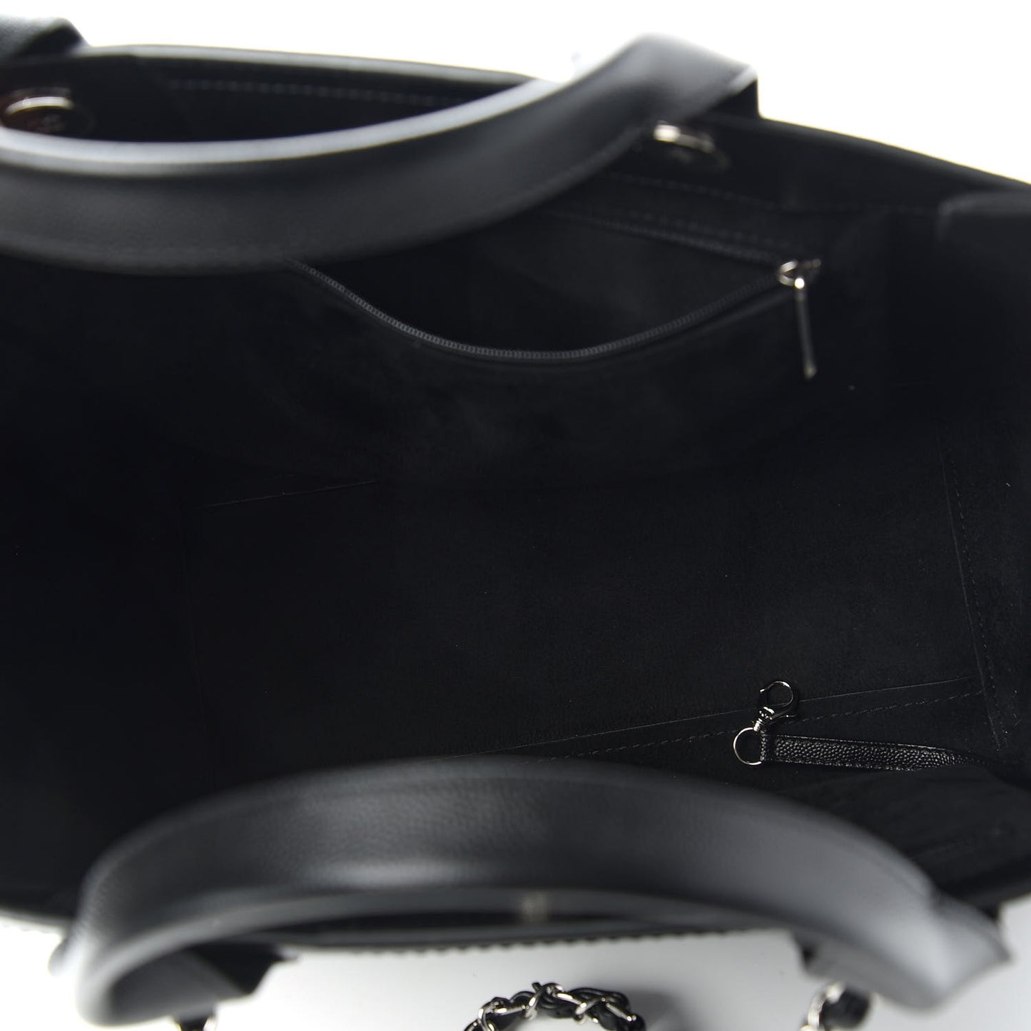 Caviar Small Studded Deauville Tote Black