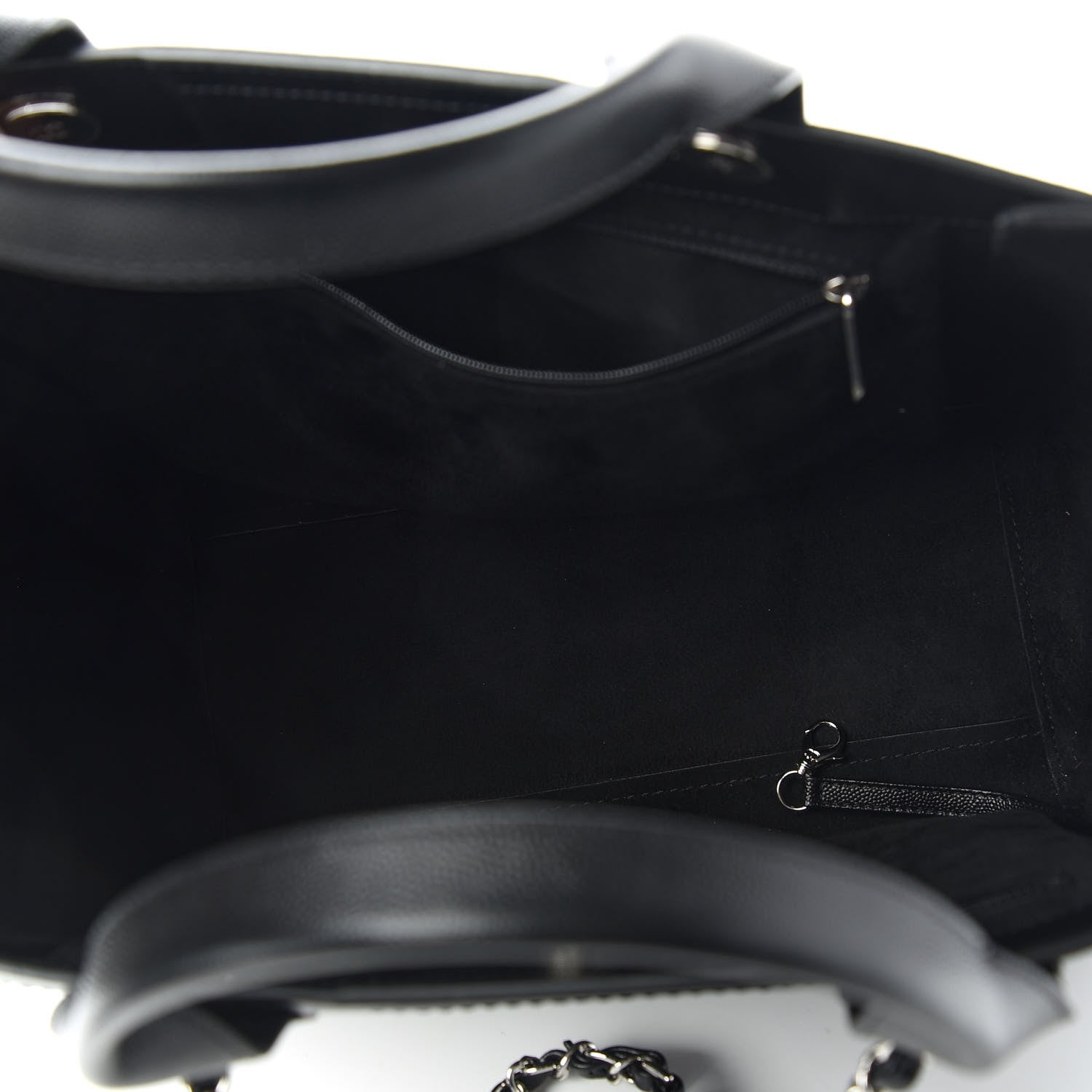 Chanel Caviar Small Studded Deauville Tote Black 5 of 10