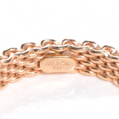 Tiffany 18k Rose Gold Narrow Mesh Somerset Ring 6.5 4 of 4