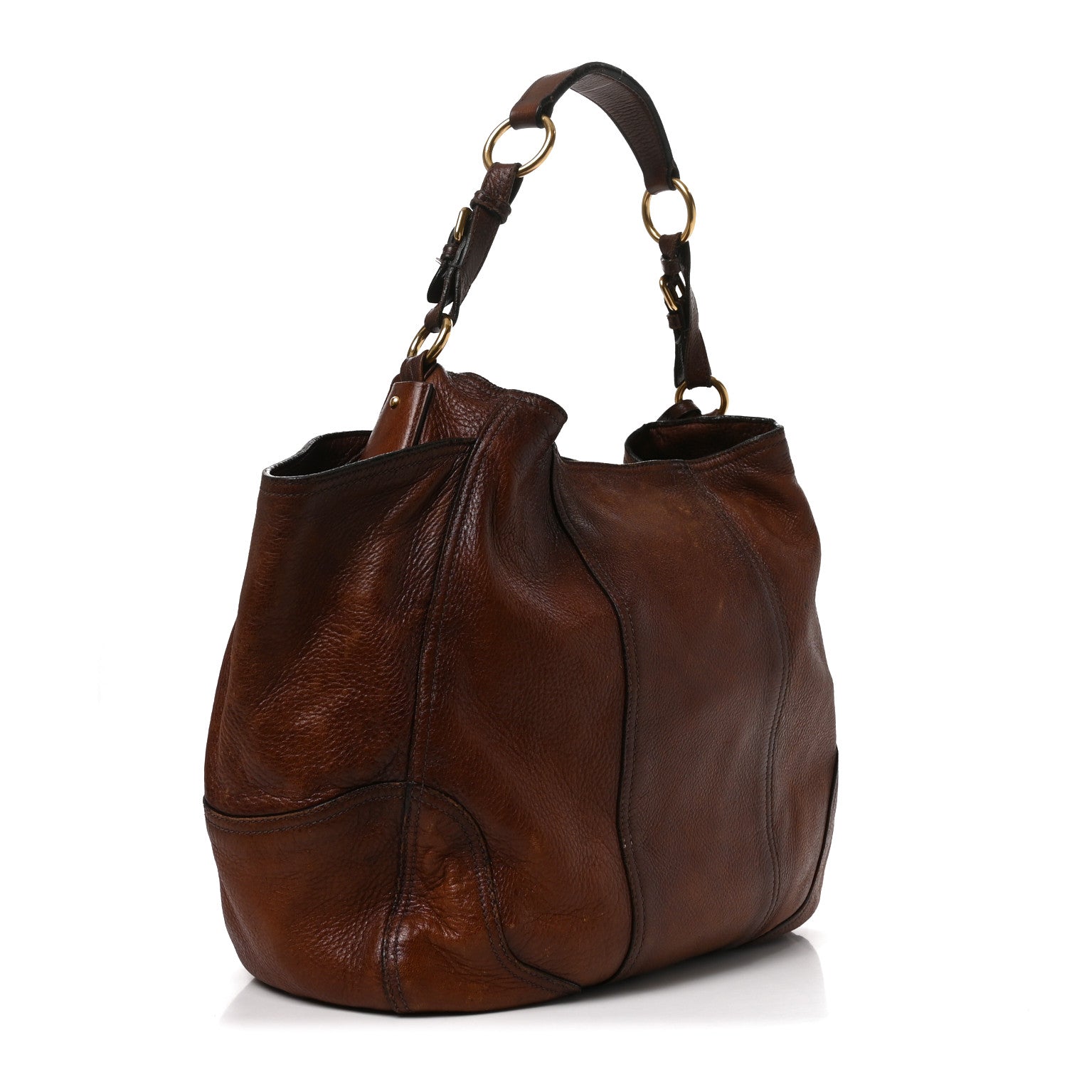 Prada Cervo Antik Hobo Cacao 3 of 10