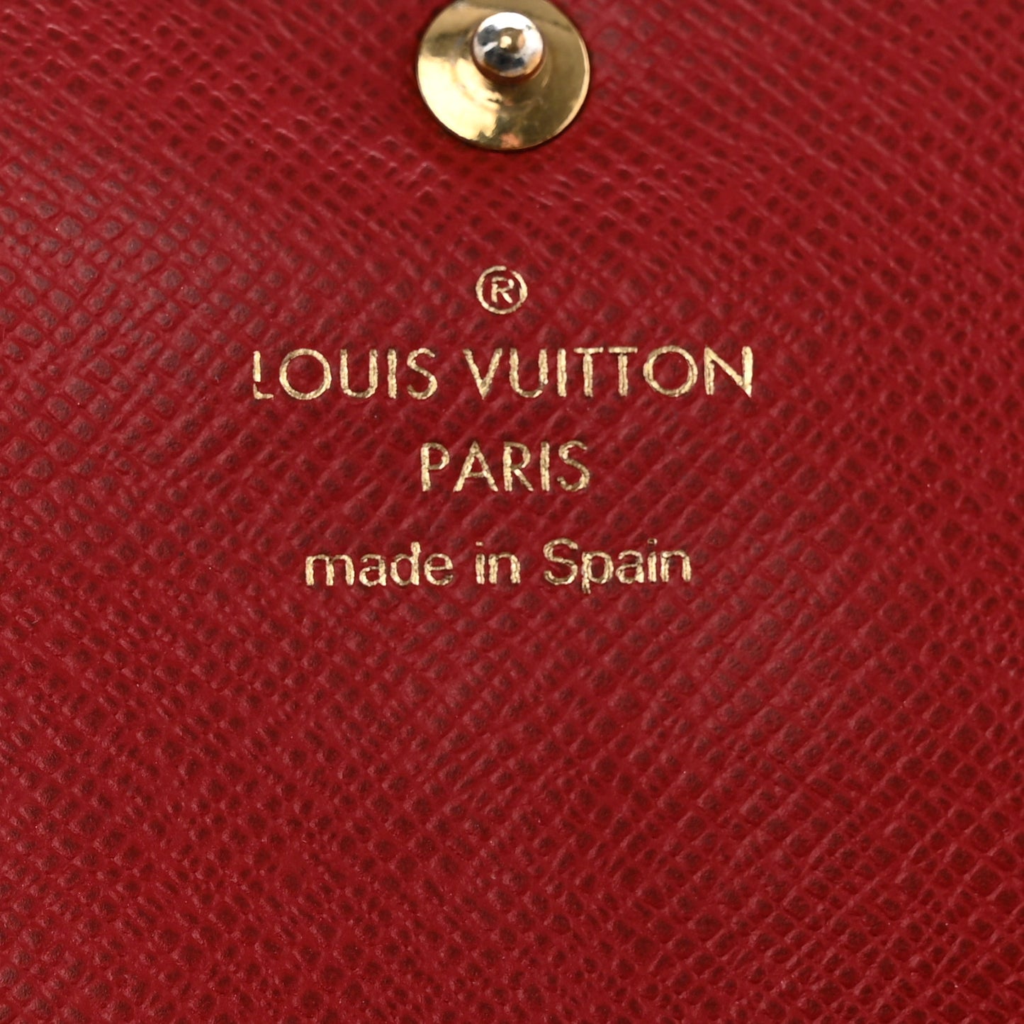 Damier Ebene Caissa Wallet Cherry