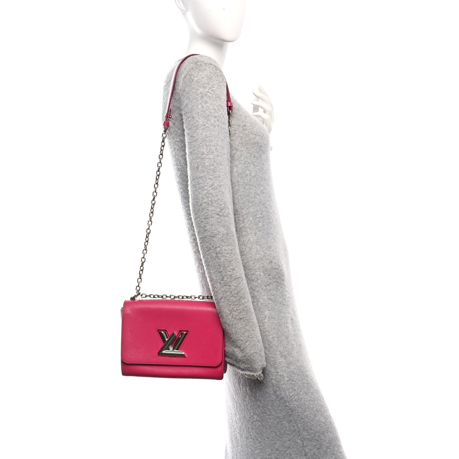 Louis Vuitton Epi Twist Shoulder Bag MM Hot Pink 2 of 11