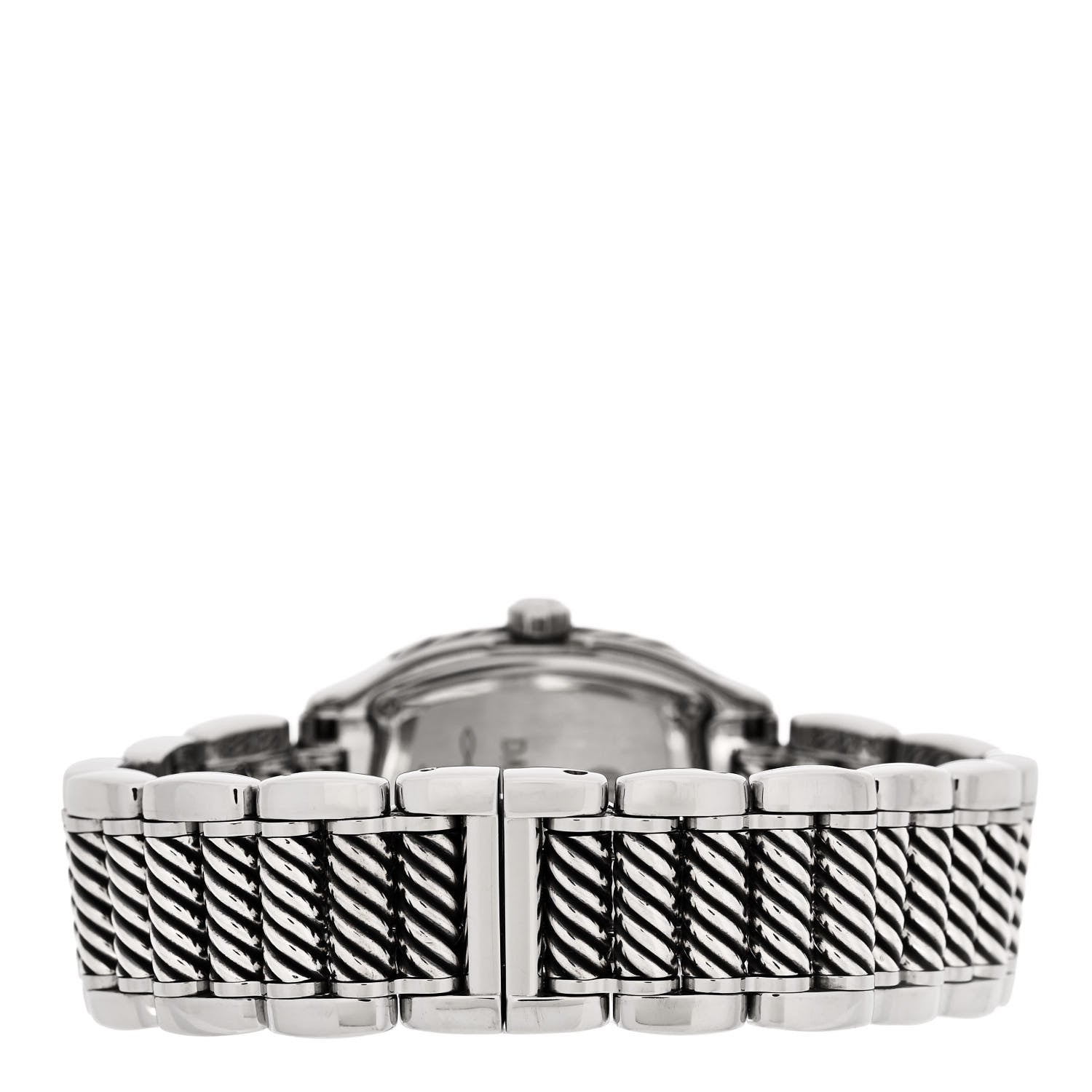 David Yurman Stainless Steel Diamond Mother of Pearl 25mm Thoroughbred Quartz Watch 3 of 5