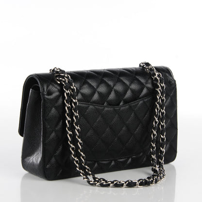 Chanel Caviar Quilted Medium Double Flap Black 3 of 8