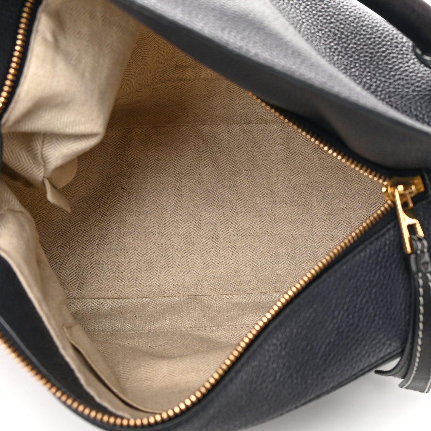 Calfskin Medium Puzzle Bag Midnight Blue Black