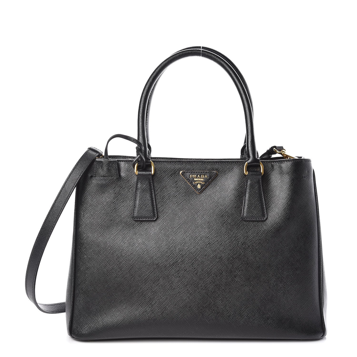 Prada Saffiano Lux Small Tote Nero Black 1 of 9