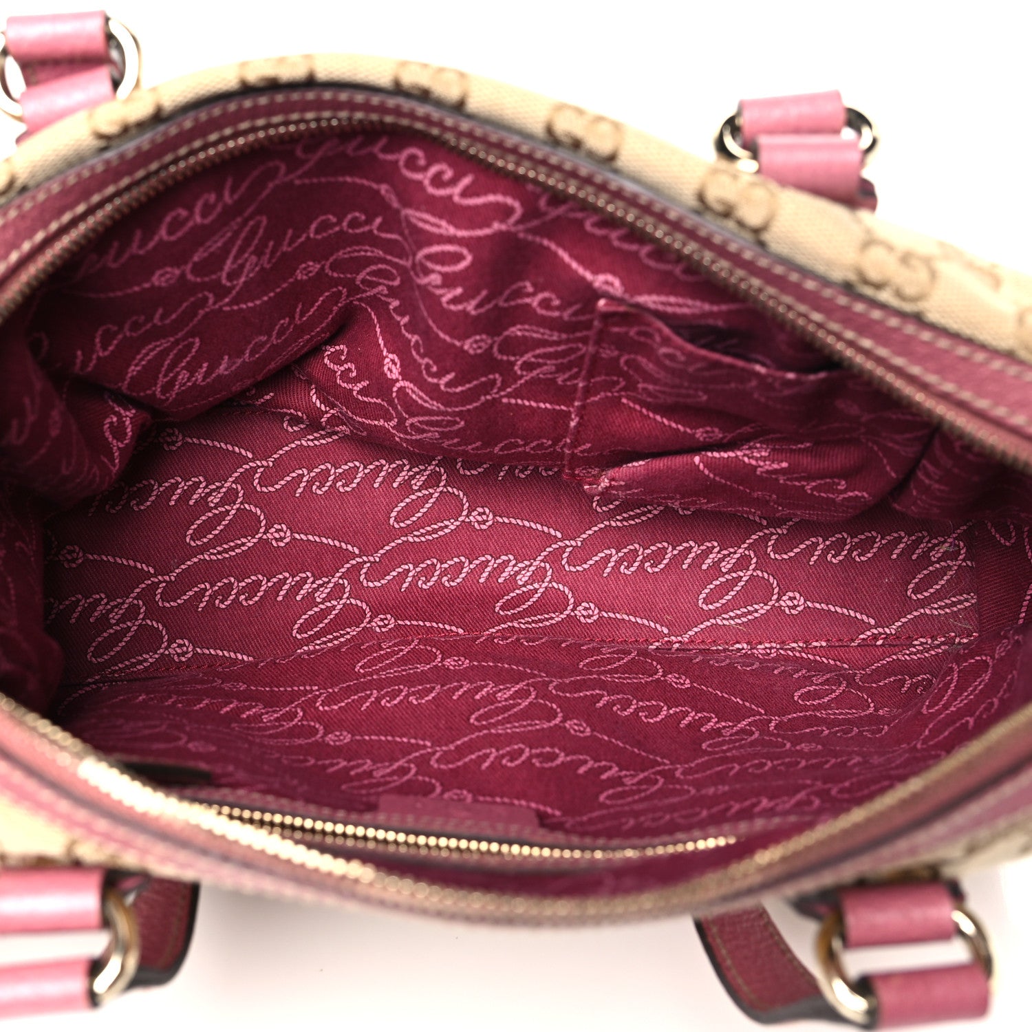 Gucci Monogram Small Charmy Boston Pink 5 of 10