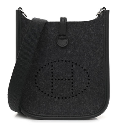 Hermes Swift Sangle Wooly Evelyne TPM Graphite Black 1 of 11