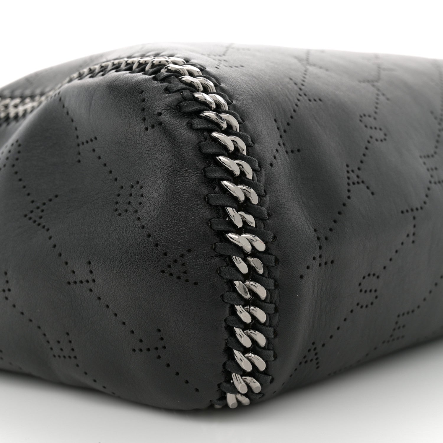 Stella McCartney Eco Alter Nappa Perforated Logo Falabella Reversible Tote Black 10 of 15