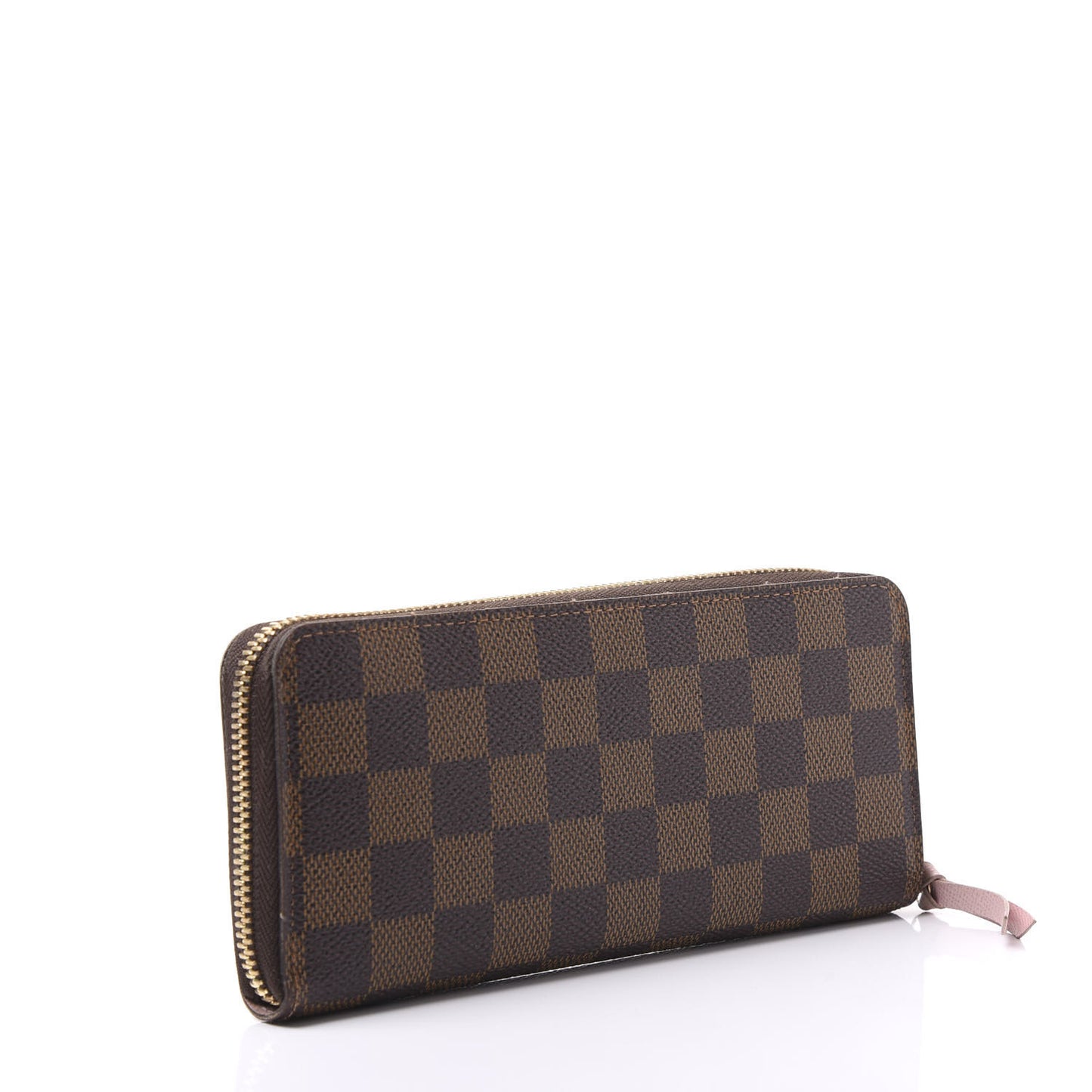 Damier Ebene Clemence Wallet Rose Ballerine