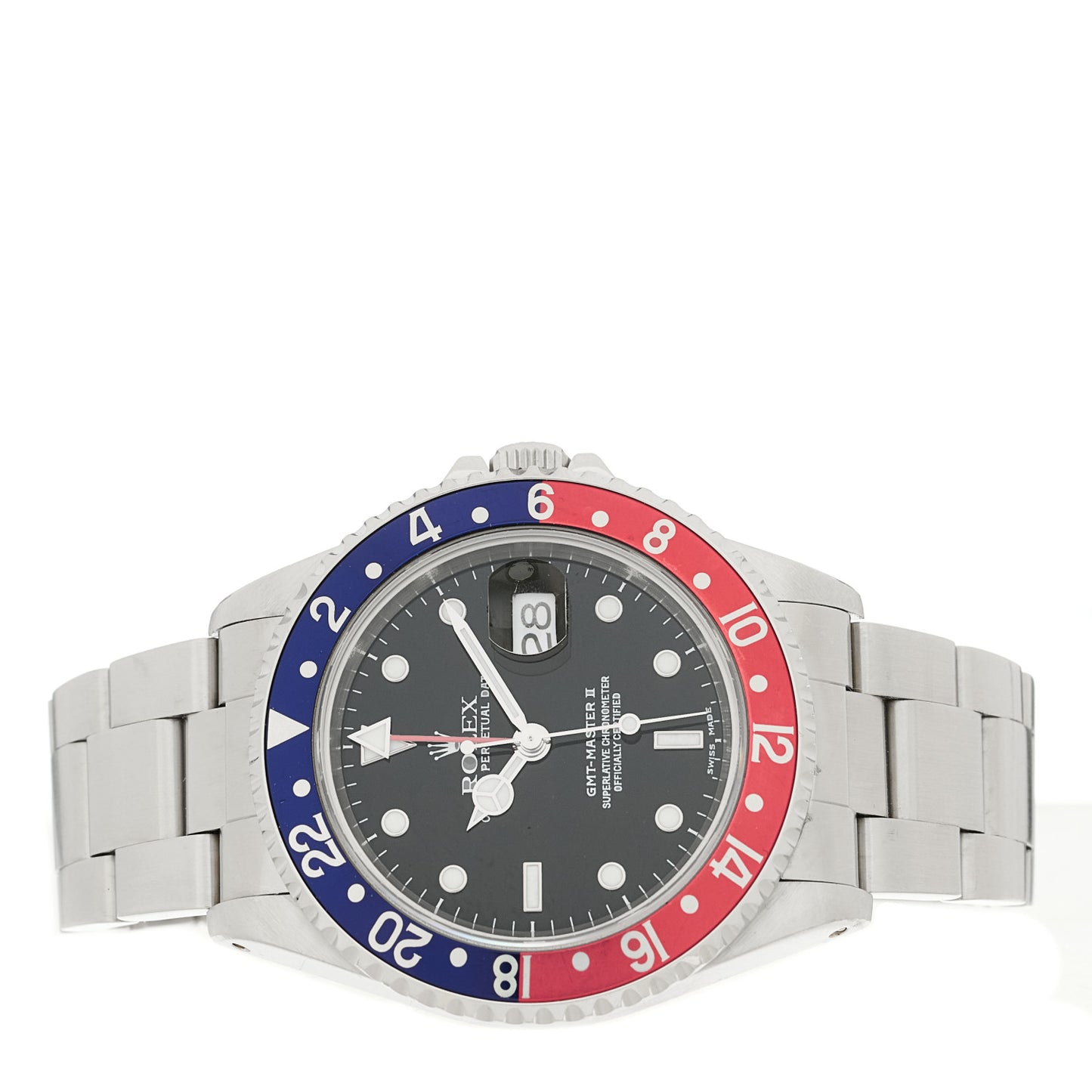 Stainless Steel 40mm Oyster Perpetual Date GMT Master Ⅱ Pepsi Watch 16710