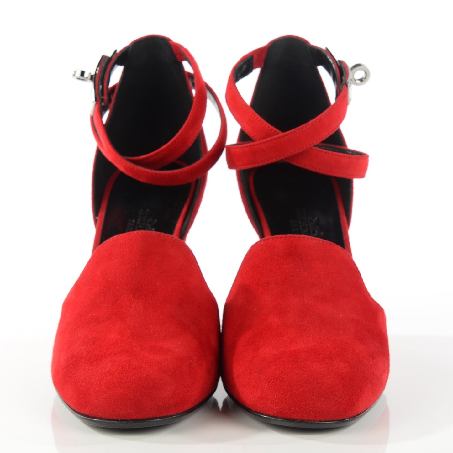 Suede Goatskin Lively Wedge Pumps 37 Piment