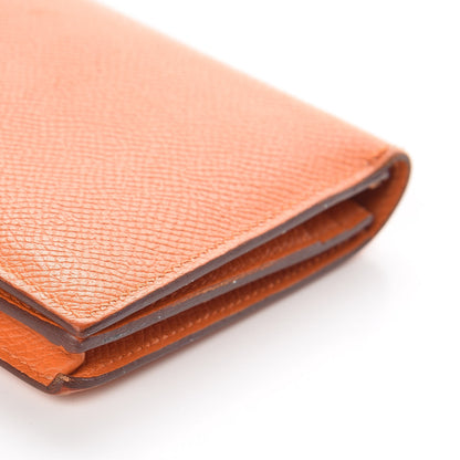 Hermes Epsom Bearn Gusset Wallet Orange 20 of 23