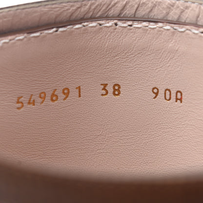 Gucci GG Monogram Calfskin Lola Tall Boots 38 Beige Ruggine Cuir 9 of 15