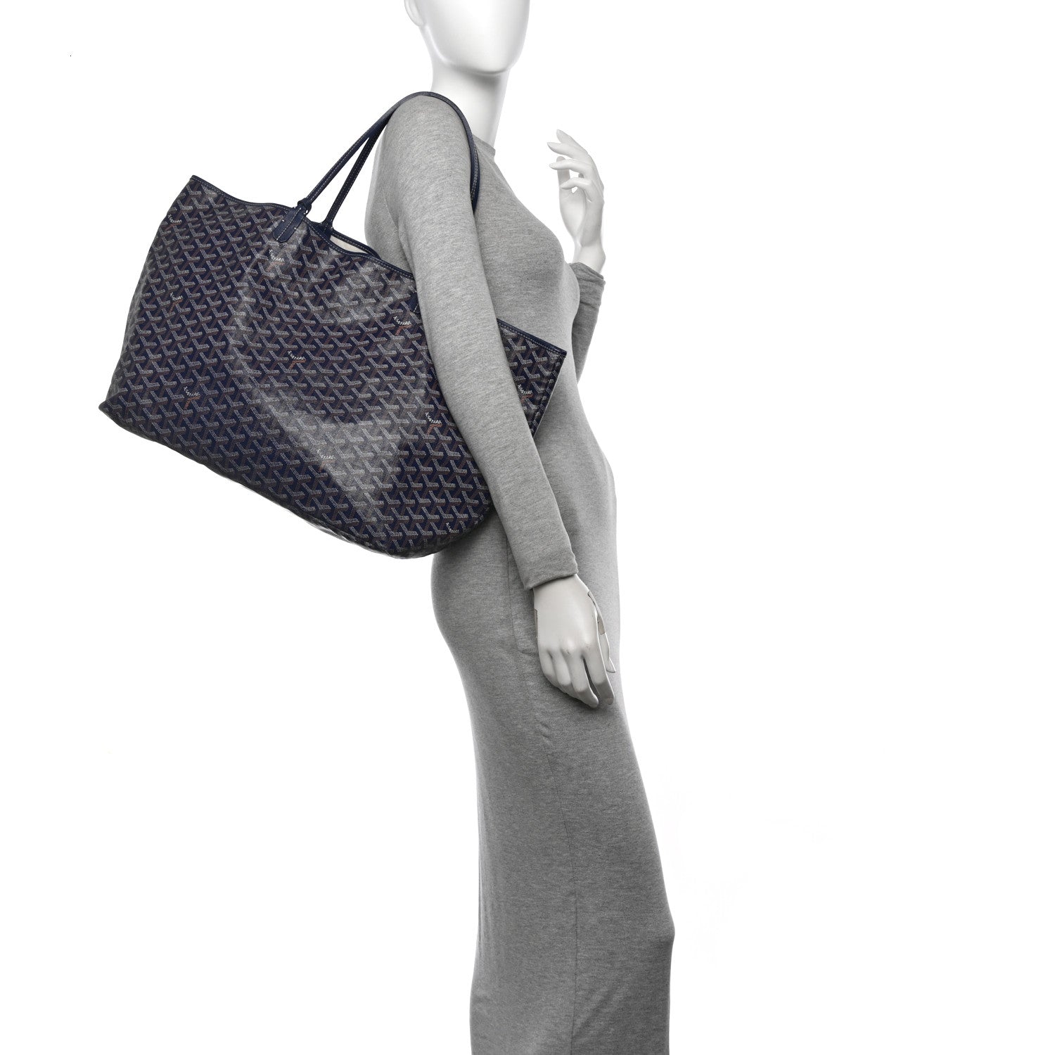 Goyard Goyardine Saint Louis GM Navy 2 of 12