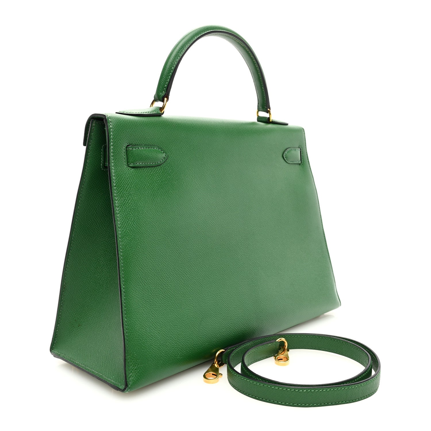 Hermes Courchevel Kelly Sellier 32 Vert Clair 3 of 10