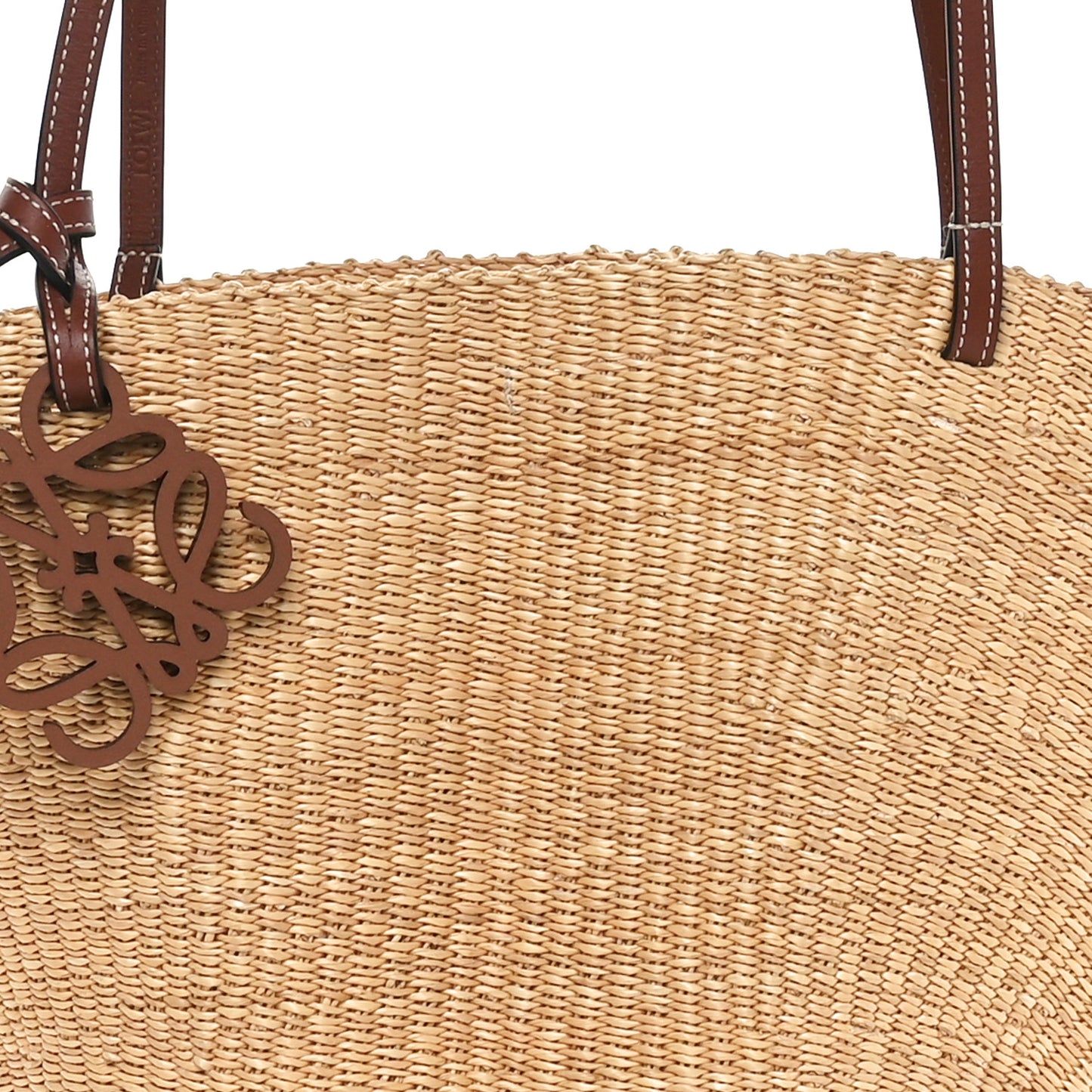 Calfskin Raffia Paulas Ibiza Small Shell Basket Tote Bag Natural Tan