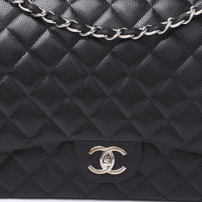Chanel Caviar Quilted Maxi Double Flap Black 7 of 10