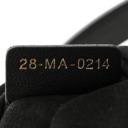 Christian Dior Calfskin Tweed Cannage Medium C'est Chain Bucket Bag Black White 7 of 11