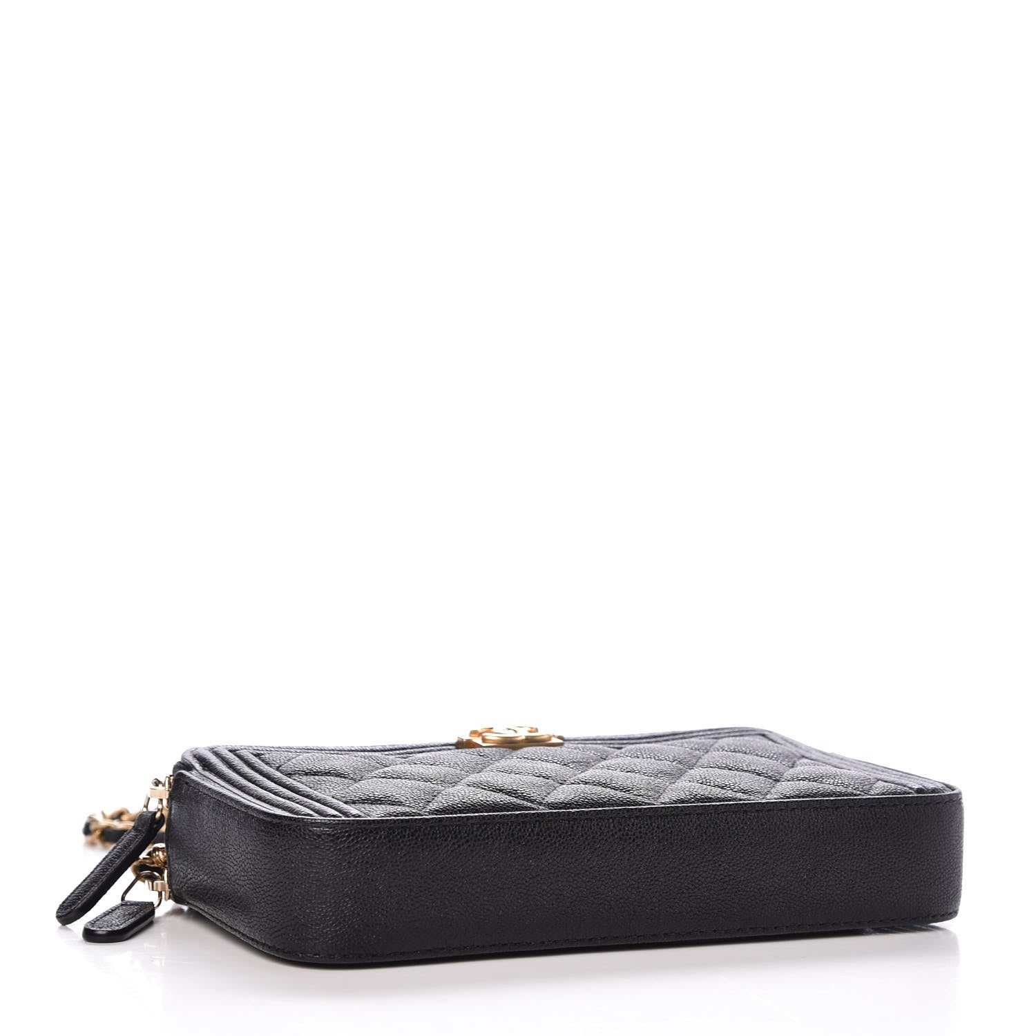 Chanel Caviar Quilted Small Boy Clutch With Chain Black 4 of 9