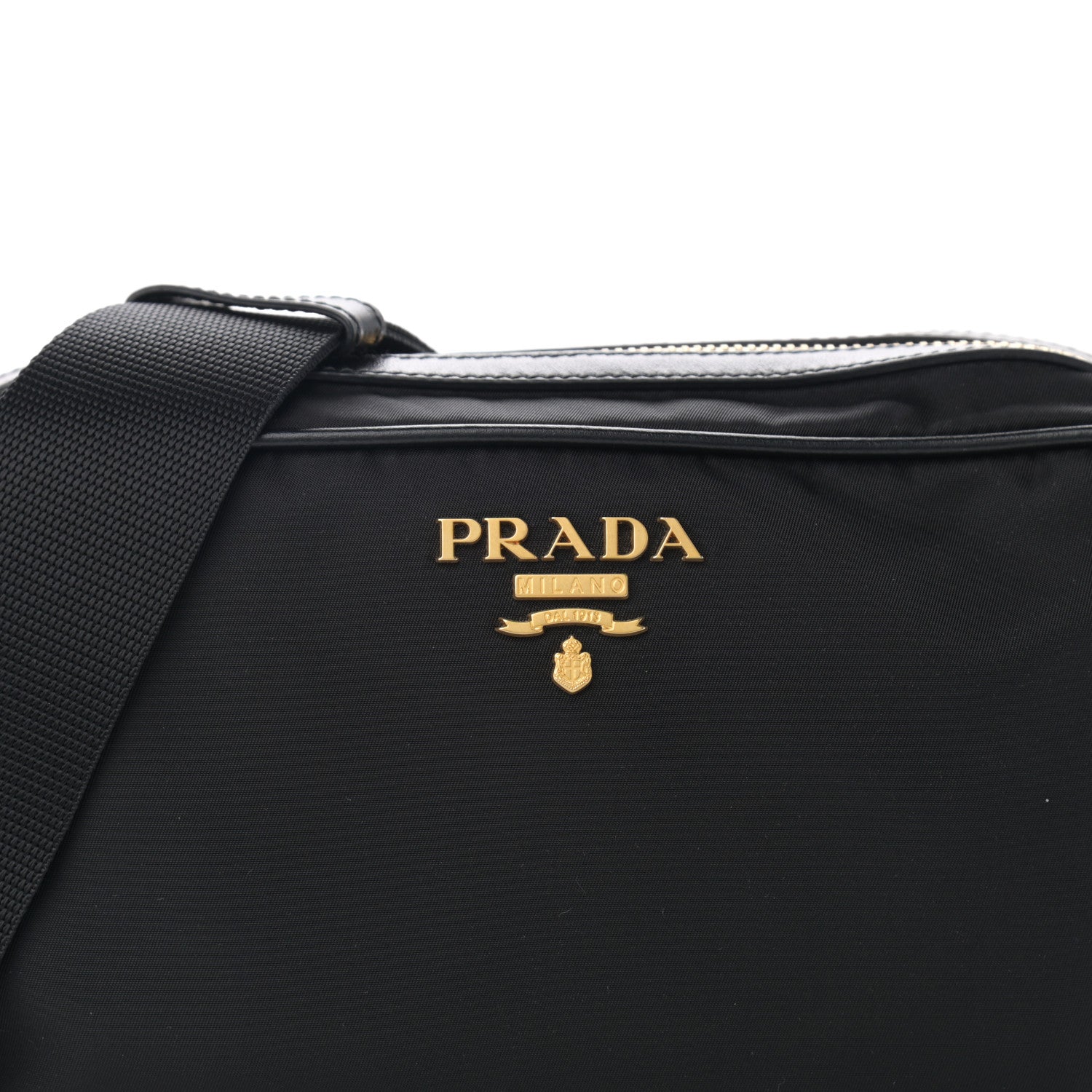 Prada Tessuto Nylon Soft Calf Camera Bag Black 9 of 12