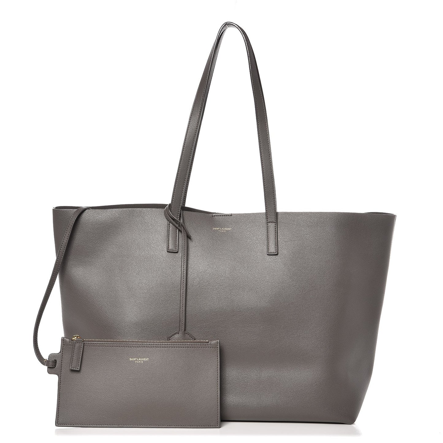 Calfskin Large Shopping Tote Earth