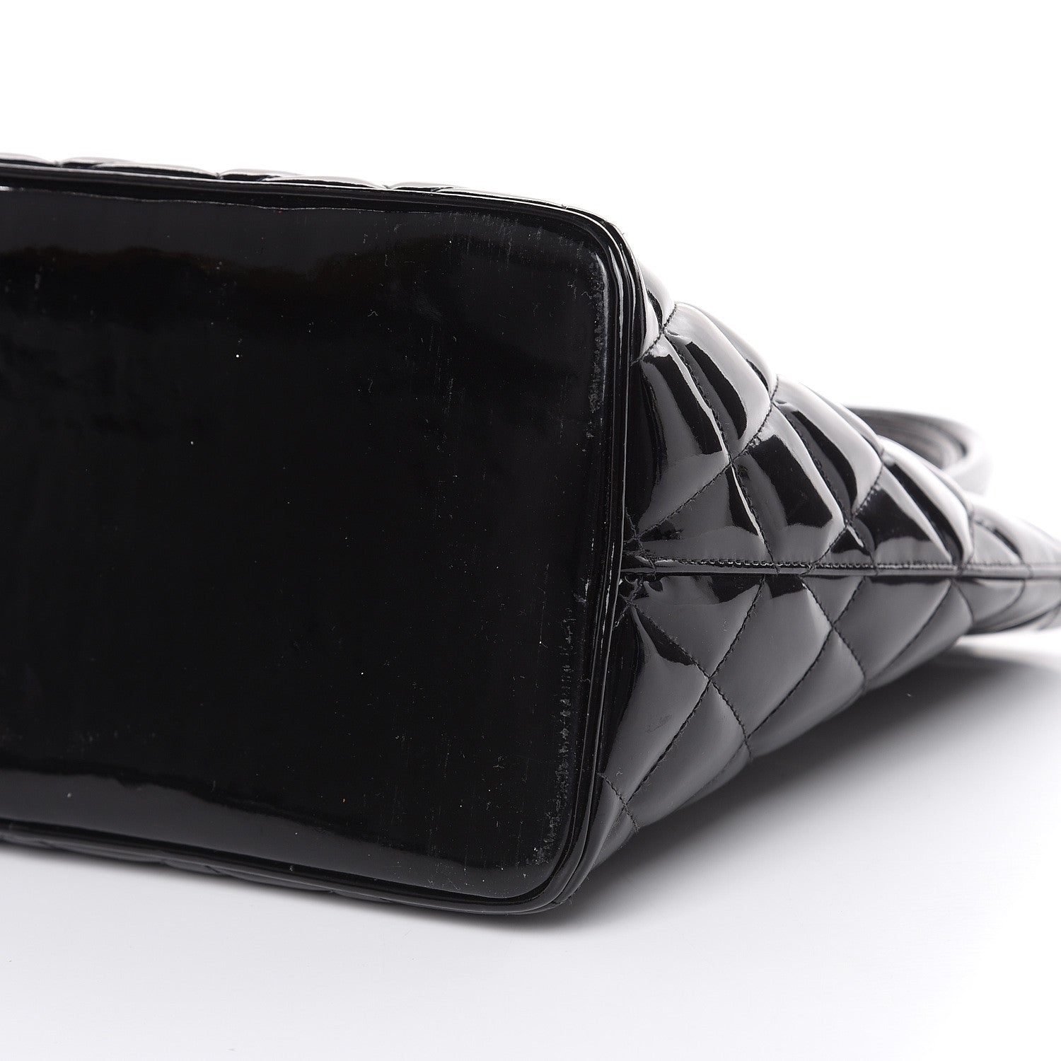 Chanel Patent Quilted Medallion Tote Black 8 of 12