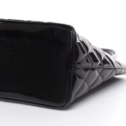 Chanel Patent Quilted Medallion Tote Black 8 of 12