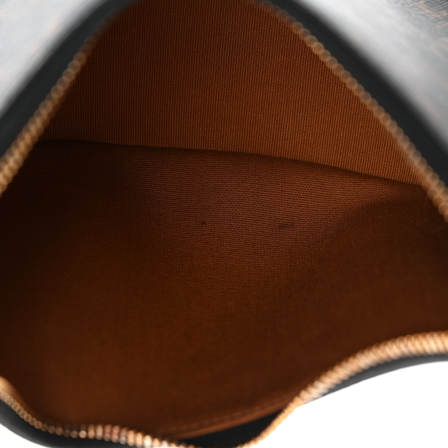 Celine Triomphe Canvas Calfskin Ava Shoulder Bag Tan 6 of 10