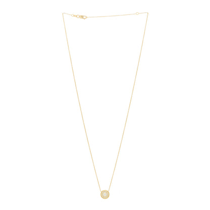 Roberto Coin 18K Yellow Gold Diamond Pave Pendant Necklace 3 of 5