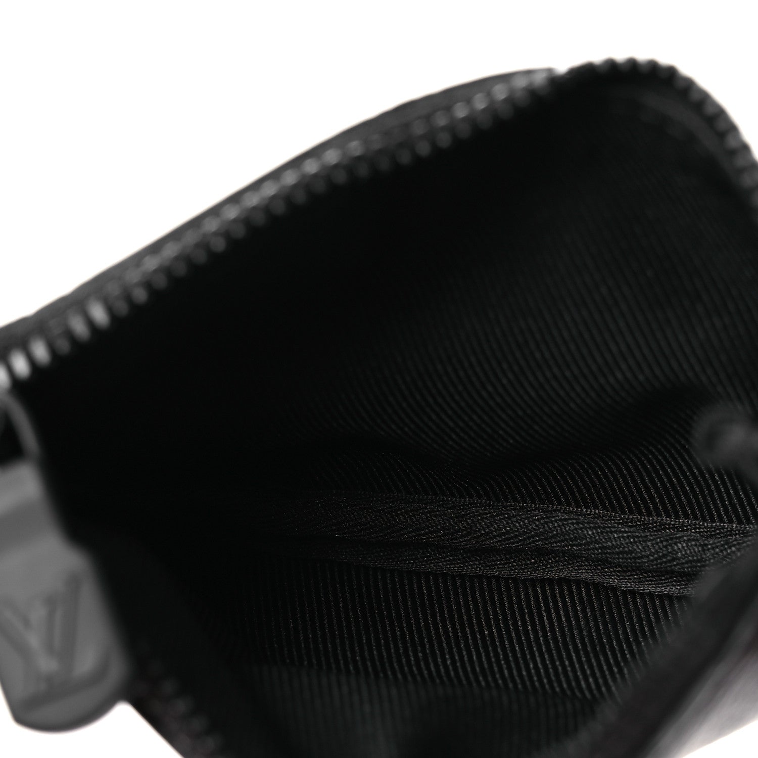 Louis Vuitton Calfskin Monogram Shadow Key Pouch Black 5 of 7