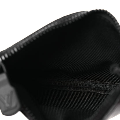 Louis Vuitton Calfskin Monogram Shadow Key Pouch Black 5 of 7
