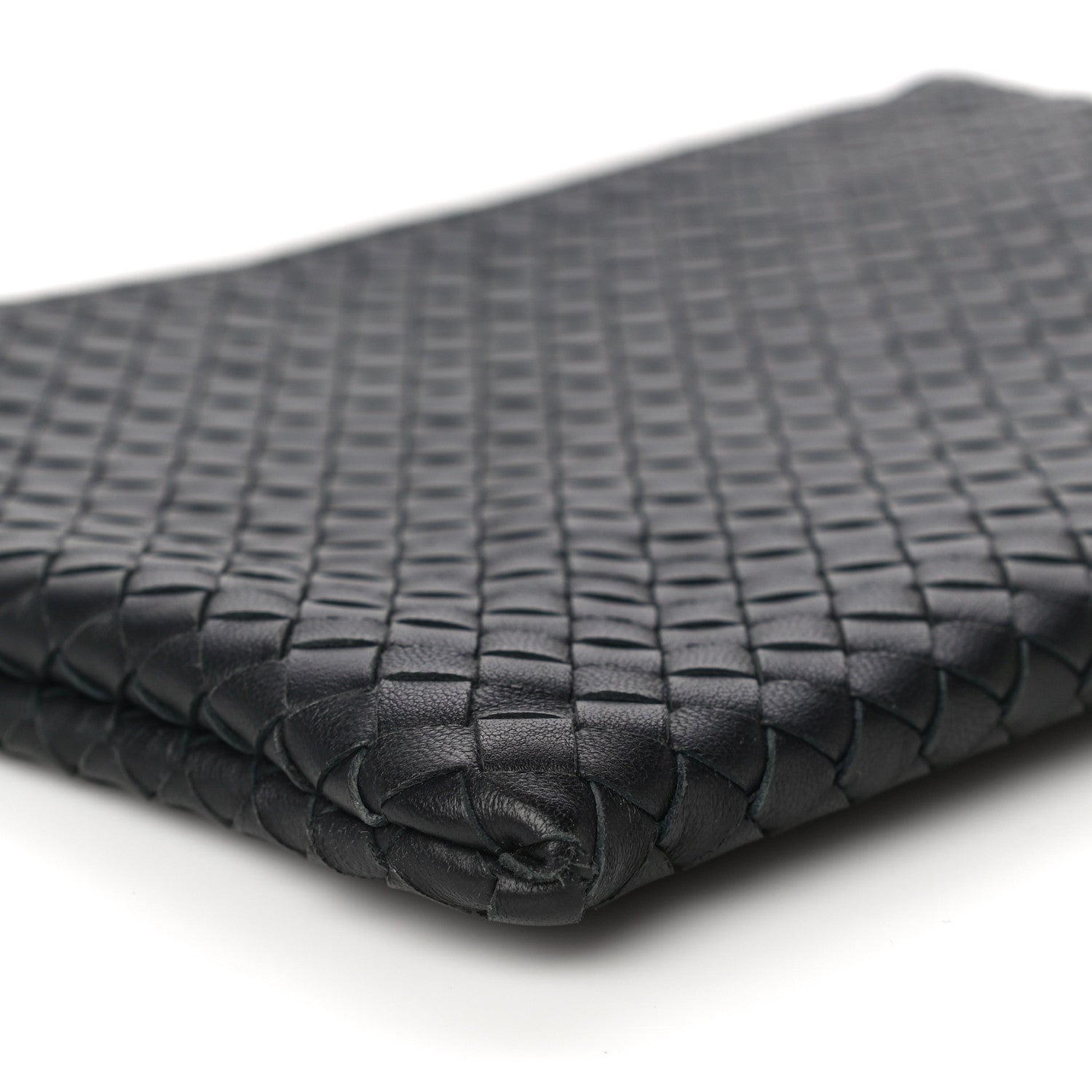 Bottega Veneta Nappa Intrecciato Large Flat Zip Biletto Pouch Black 10 of 13
