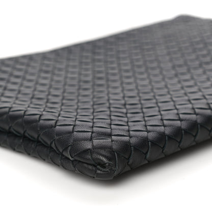 Bottega Veneta Nappa Intrecciato Large Flat Zip Biletto Pouch Black 10 of 13